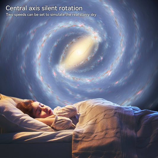 Planetarium Projector for Bedroom, 13 in 1 Star Projector Galaxy Light, Ceiling Night Light Milky Way Mood Lighting with Timer, LED Space Galaxy Lamp Bedroom Room Decor for Adults Kids - White