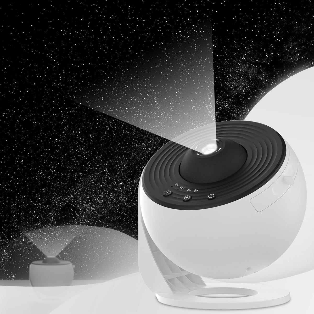 Planetarium Projector for Bedroom, 13 in 1 Star Projector Galaxy Light, Ceiling Night Light Milky Way Mood Lighting with Timer, LED Space Galaxy Lamp Bedroom Room Decor for Adults Kids - White