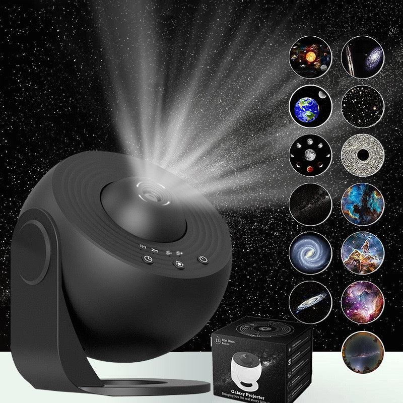 Planetarium Projector for Bedroom, 13 in 1 Star Projector Galaxy Light, Ceiling Night Light Milky Way Mood Lighting with Timer, LED Space Galaxy Lamp Bedroom Room Decor for Adults Kids - White