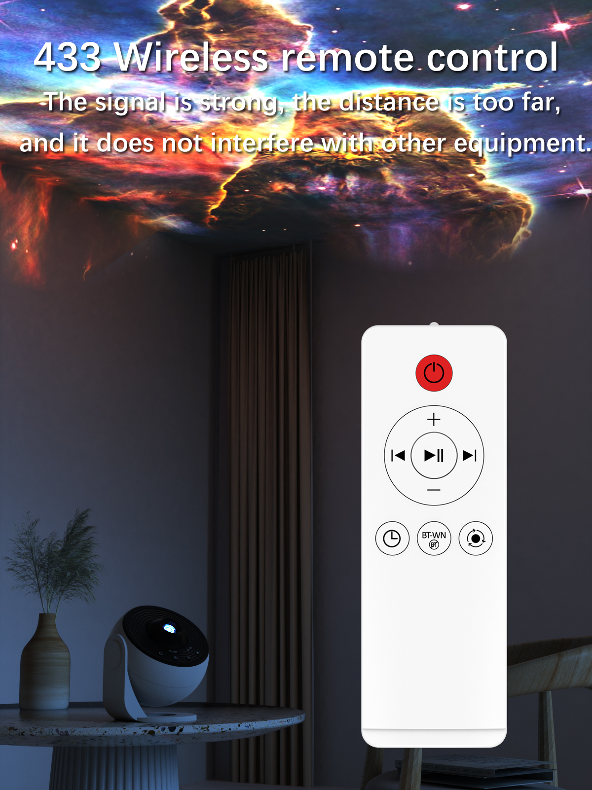 Galaxy Projector for Bedroom Pro Version, Upgraded Film Disc Star Projector for Kid 12 in 1 Planetarium Projector HD Image Adjustable Knob 360° Rotating 1/2h Timer Simple 4-Button Control