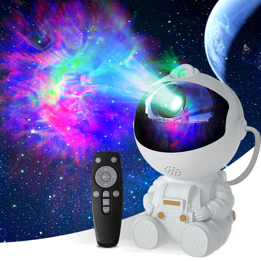 Astronaut Galaxy Projector Night Light – White Astronaut, Galaxy Lamp Star Projector for Kids Room, Space Decor & Birthday Gift