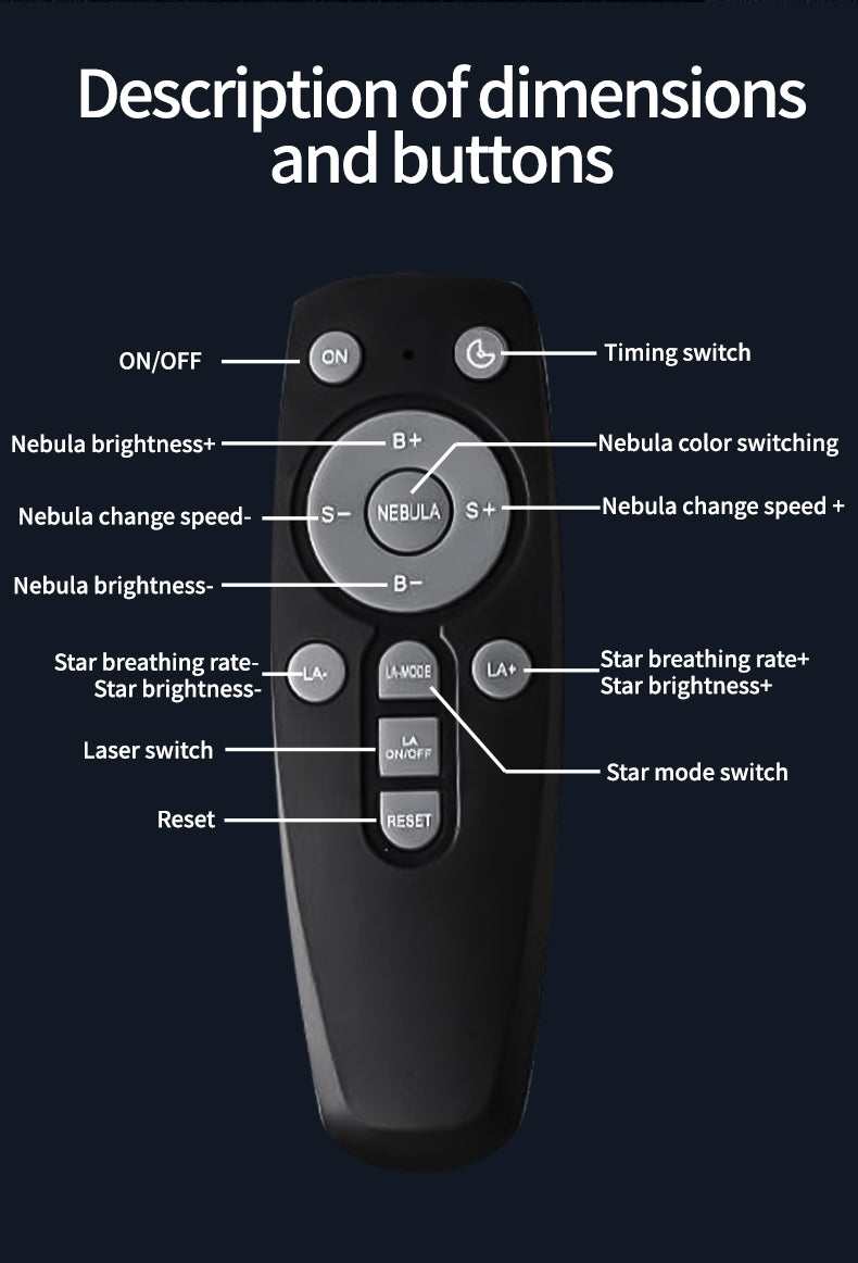 Astronaut Galaxy Projector Night Light – White Astronaut, Galaxy Lamp Star Projector for Kids Room, Space Decor & Birthday Gift