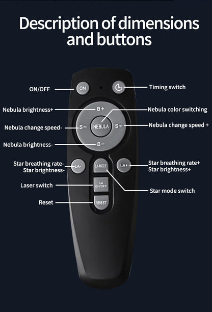 Astronaut Galaxy Projector Night Light – White Astronaut, Galaxy Lamp Star Projector for Kids Room, Space Decor & Birthday Gift