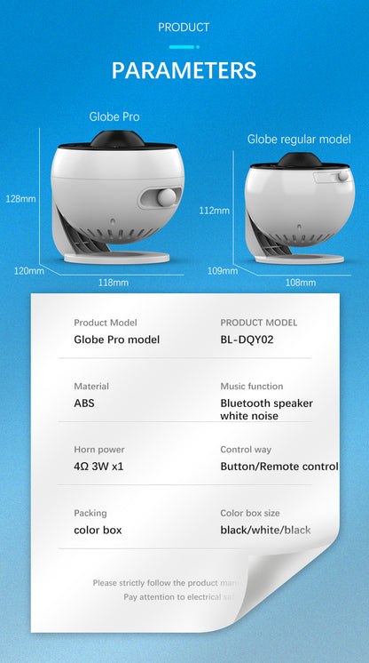 Galaxy Projector for Bedroom Pro Version, Upgraded Film Disc Star Projector for Kid 12 in 1 Planetarium Projector HD Image Adjustable Knob 360° Rotating 1/2h Timer Simple 4-Button Control