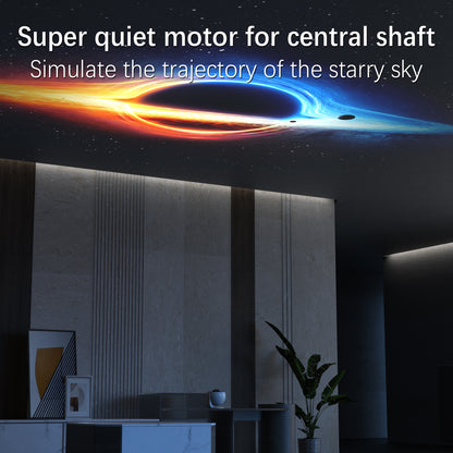 Galaxy Projector for Bedroom Pro Version, Upgraded Film Disc Star Projector for Kid 12 in 1 Planetarium Projector HD Image Adjustable Knob 360° Rotating 1/2h Timer Simple 4-Button Control