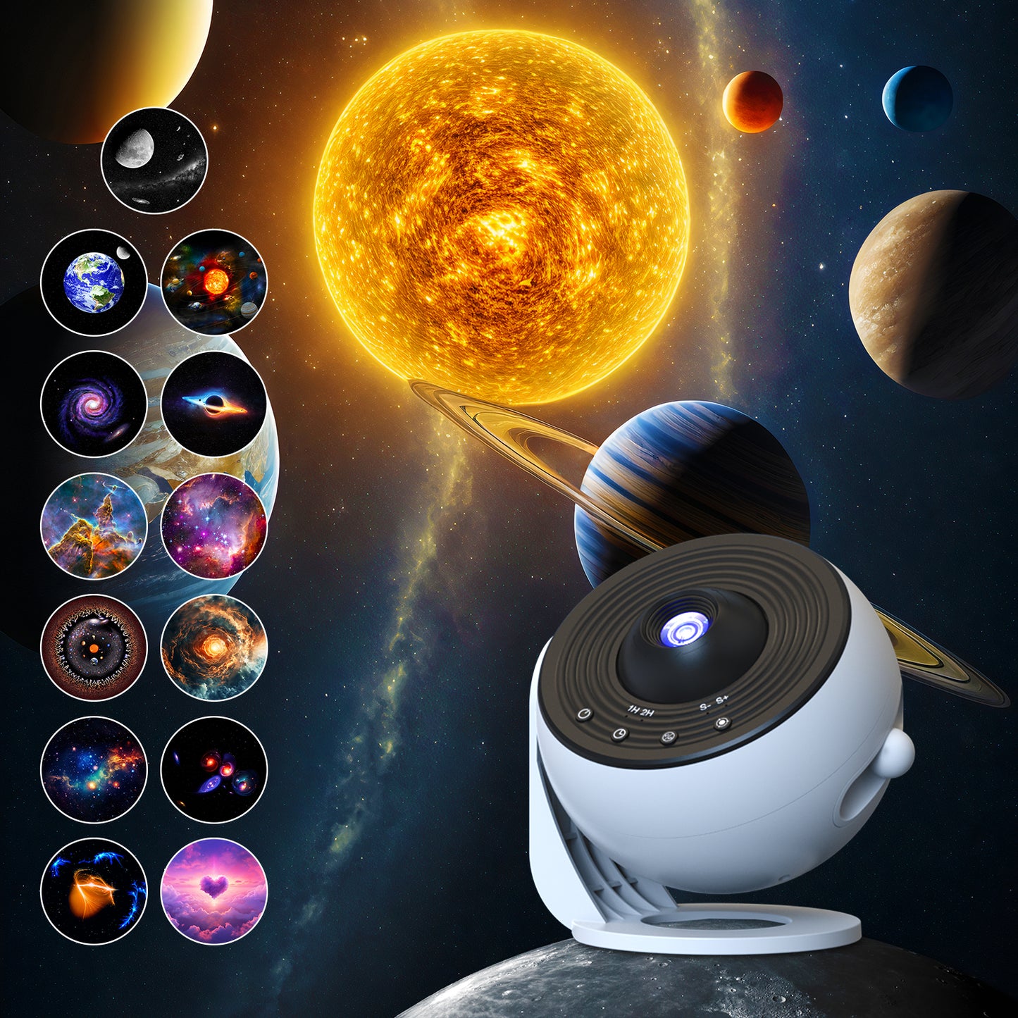 Star Projector for Bedroom Galaxy Projector for Bedroom, 13 pcs themed Film 15 Sounds of Nature Light Projector for Bedroom,Bluetooth Star Lights Teen Girl Gifts Trendy Stuff Boy Gifts