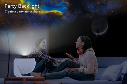 Planetarium Projector for Bedroom, 13 in 1 Star Projector Galaxy Light, Ceiling Night Light Milky Way Mood Lighting with Timer, LED Space Galaxy Lamp Bedroom Room Decor for Adults Kids - White