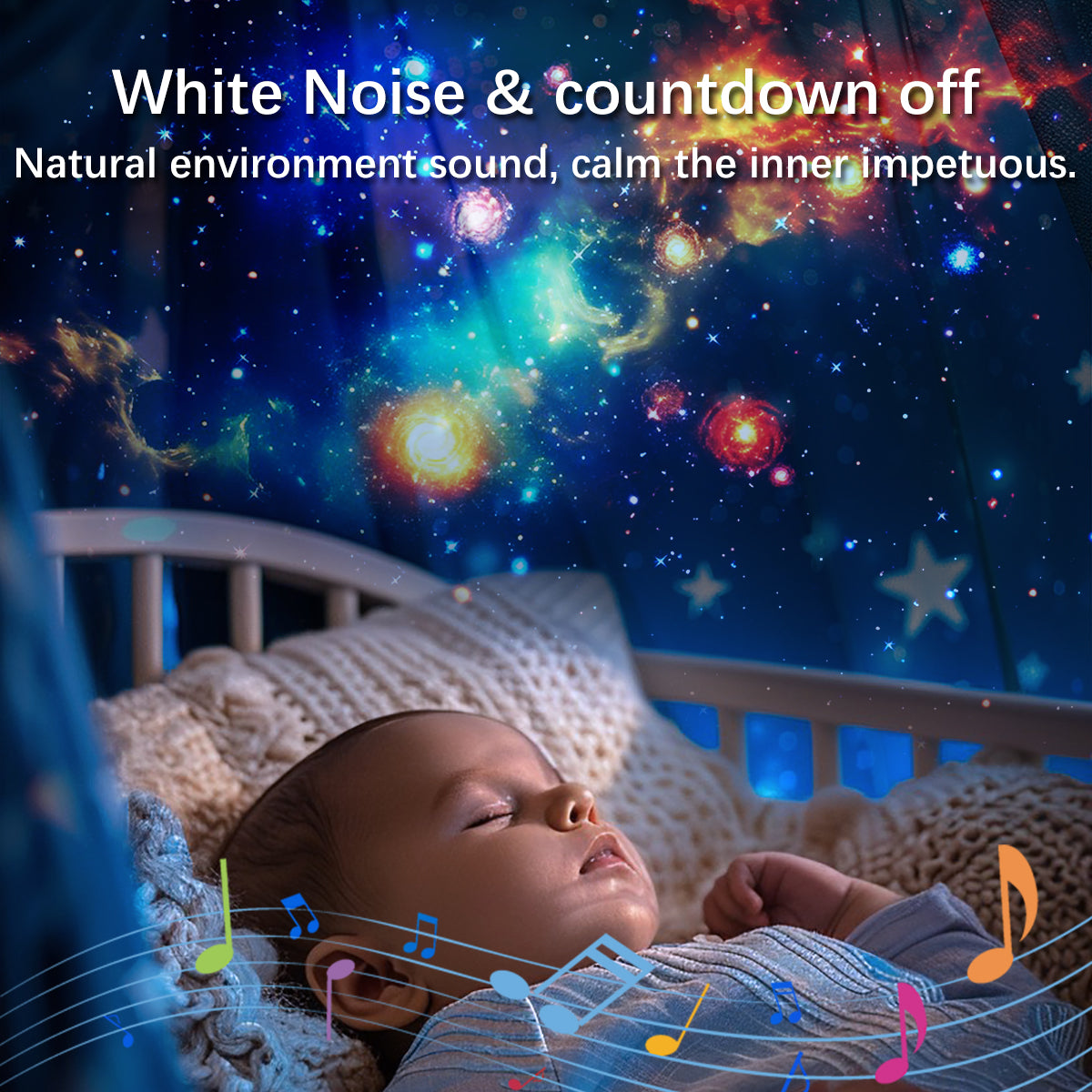 Galaxy Projector for Bedroom Pro Version, Upgraded Film Disc Star Projector for Kid 12 in 1 Planetarium Projector HD Image Adjustable Knob 360° Rotating 1/2h Timer Simple 4-Button Control