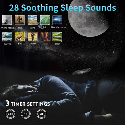 Galaxy Projector,upgraded 4k Hd Star Projector Lens 10 Realistic Nebula Scenarios Room Lights,timer Off - White